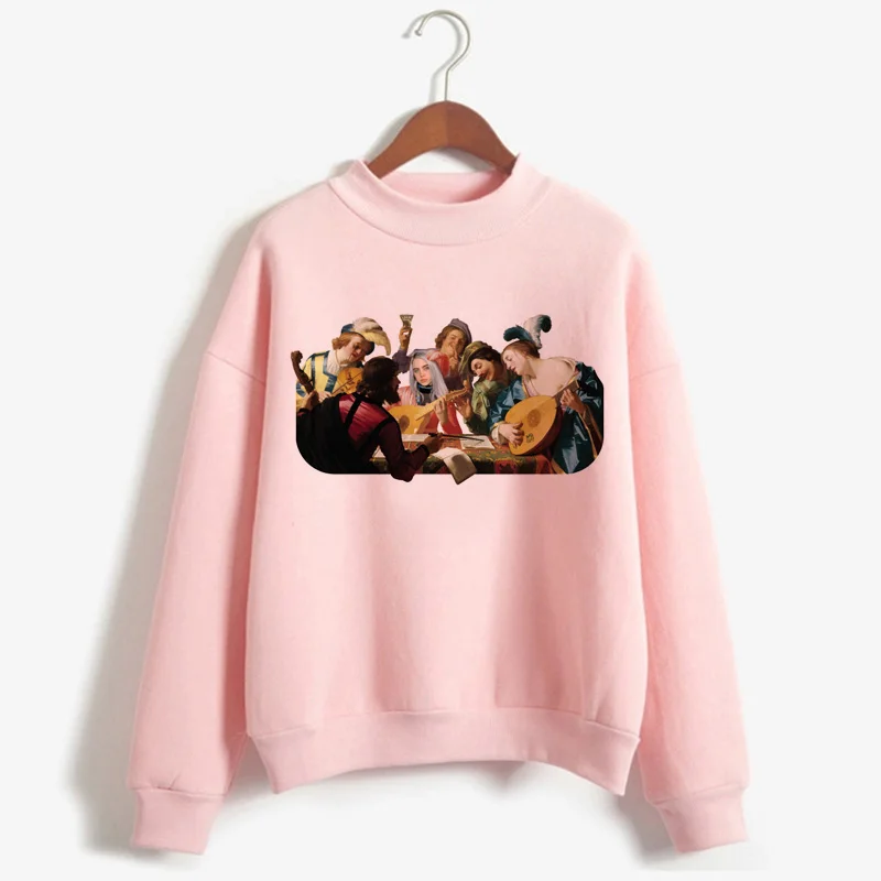 Billie Eilish Harajuku Забавный мультфильм водолазка толстовки для женщин осень зима теплый Bad Guy Графический Свитшот хип хоп толстовка женская - Цвет: H1567
