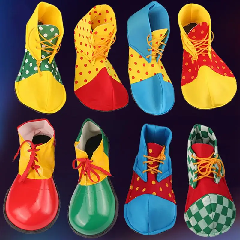 A Pair of Average Size Clown Shoes Dot Halloween Costume Clown Shoes