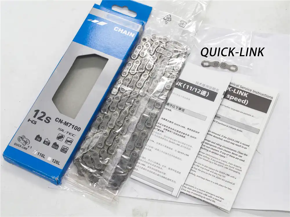 XT CN M8100 12 ступенчатая цепи с Quick Link116/126L горный велосипед инструмент для демонтажа