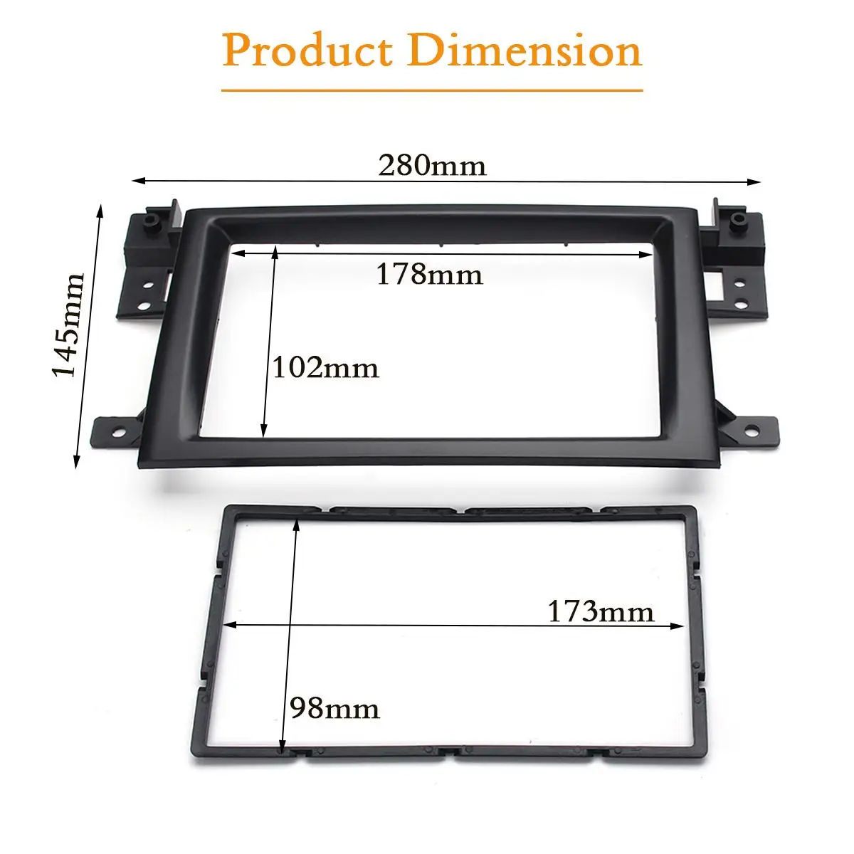 2 Din Автомобильная интерьерная панель Fascia рамка CD DVD Dash аудио чехол для Suzuki Grand Vitara