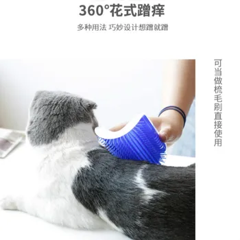 

2020 Hot Pet Comb Cat Corner Groomer Scratching Rubbing Brush Pet Hair Removal Massage Trimming Pet Grooming Cleaning Supplies