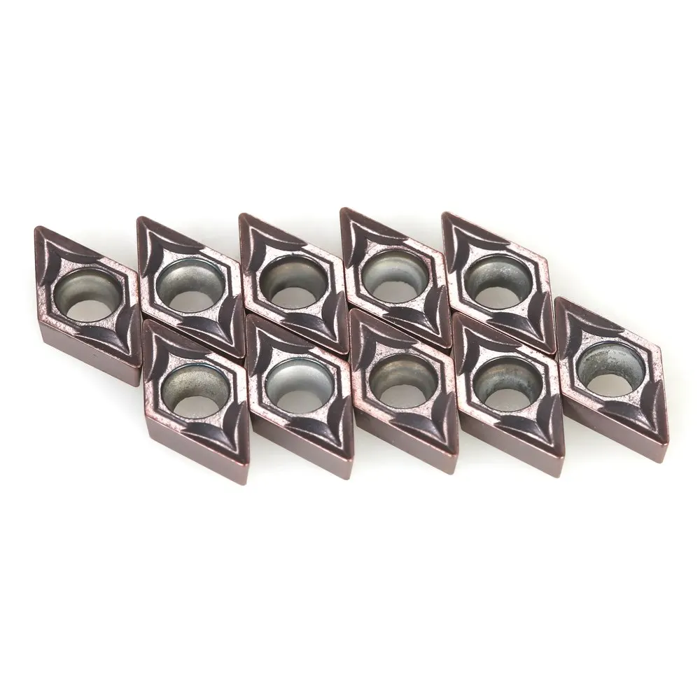 

DCMT070204 VP15TF DCMT21.51 Carbide Inserts Cutter CNC Lathe Blades Cutter Turning Tool 10pcs/box