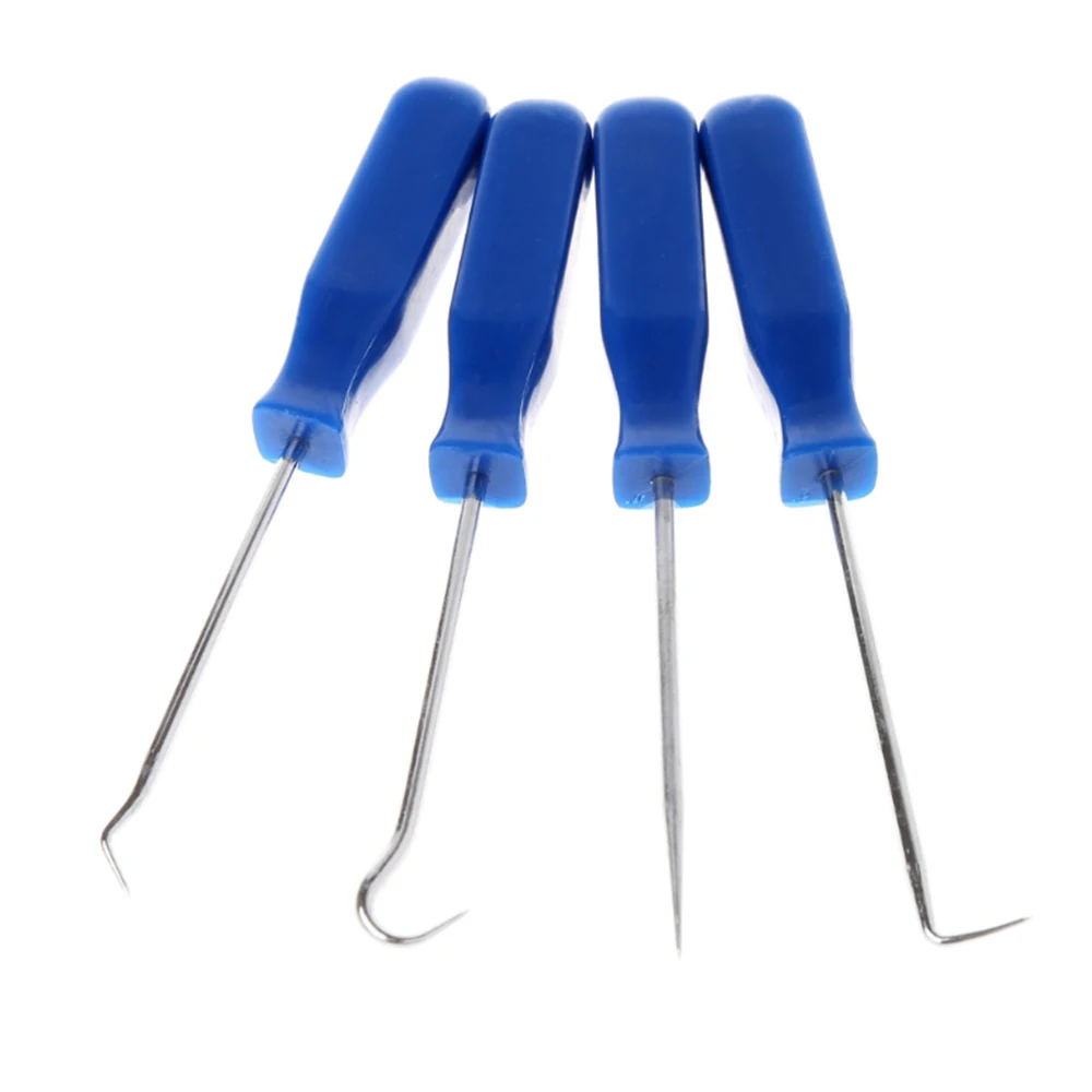 4pcs/set Car Pick and Hook Set Automotive O Ring Oil Seal Gasket Puller Remover Craft Hand Tool
