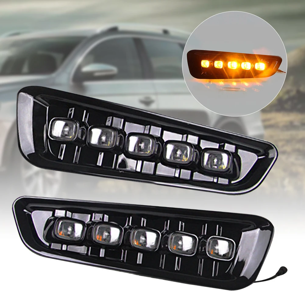 

Turn Signal Lamp Driving Accessories Daytime Running Light Waterproof Car Flashing Led Easy Install 12V ABS Bright For Ford F150