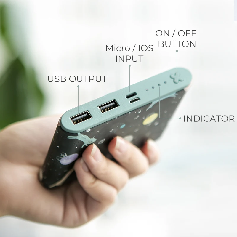 Maoxin мини powerbank 10400 мАч портативный милый внешний аккумулятор Внешняя батарея для