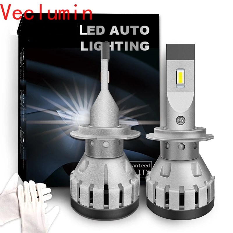 Безошибочные светодиодсветодиодный лампы Q3 для Авто H7 LED CANBUS H8 H11 H4 9012 CAN шина