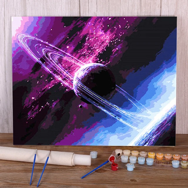 Peinture à l'huile par numéros photo personnalisée, acrylique, toile,  paysage, peinture numérique, art mural pour adultes - AliExpress