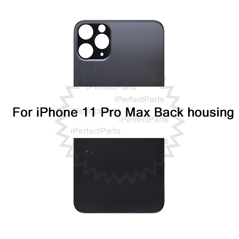 Чехол со стеклянным корпусом для iPhone 11 Pro Max A2218 A2161 A2220, задняя крышка для батареи, чехол для задней двери