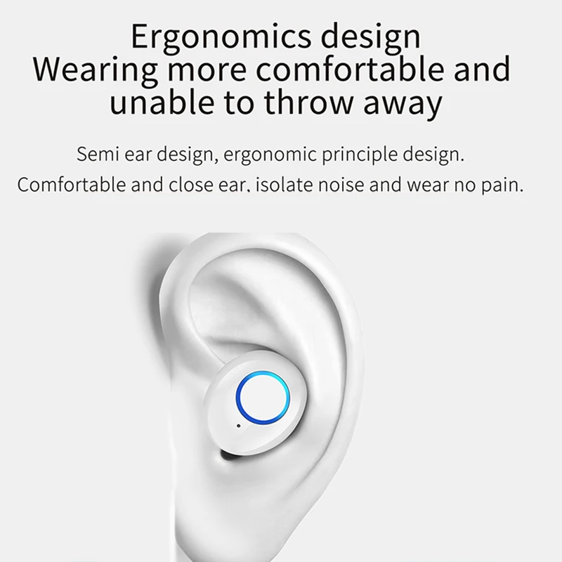 TWS Bluetooth 5,0 наушники беспроводные наушники 3D стерео IPX5 Водонепроницаемый двойной микрофон гарнитуры Наушники 500 мАч зарядный ящик