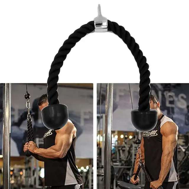 US $13.38 Heavy Duty Fitness Tricep Training Rope Exerciser Strength for Body Building