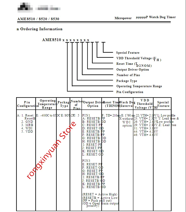 10 шт./партия AME8520AEEVEFE29Z AME8520AEEVEFE29 ATVwww 2,93 V SOT-25 микропитание часы собака таймер AME8520