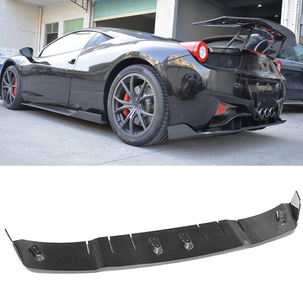 Диффузор для заднего бампера из углеродного волокна спойлер Ferrari 458 Base Coupe Convertible 2
