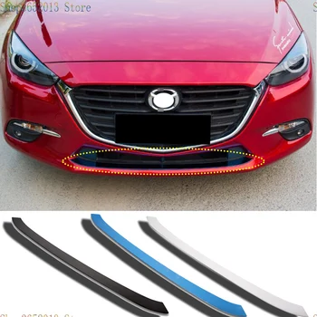 

For Mazda 3 Axela 2017-2019 stainless steel Front Bumper Lower Grille lip Trim Protection Cover Auto accessories