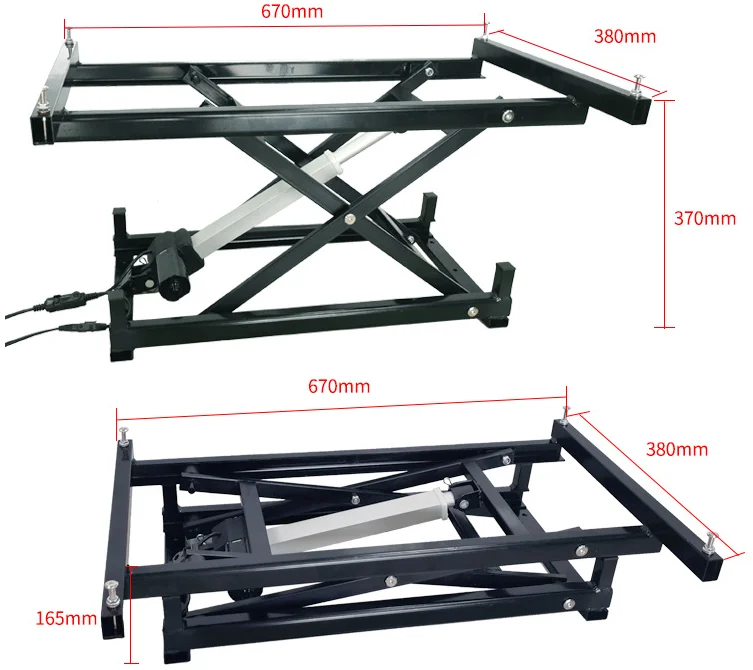370mm Smart Home Accessories Wired Wireless Electric Lift Coffee Table Dining Table Hardware Folding Iron Frame 168mm