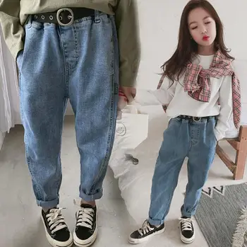 

2020 new wholesale girls denim pants fashion spring girls jean pants 4-9t C423