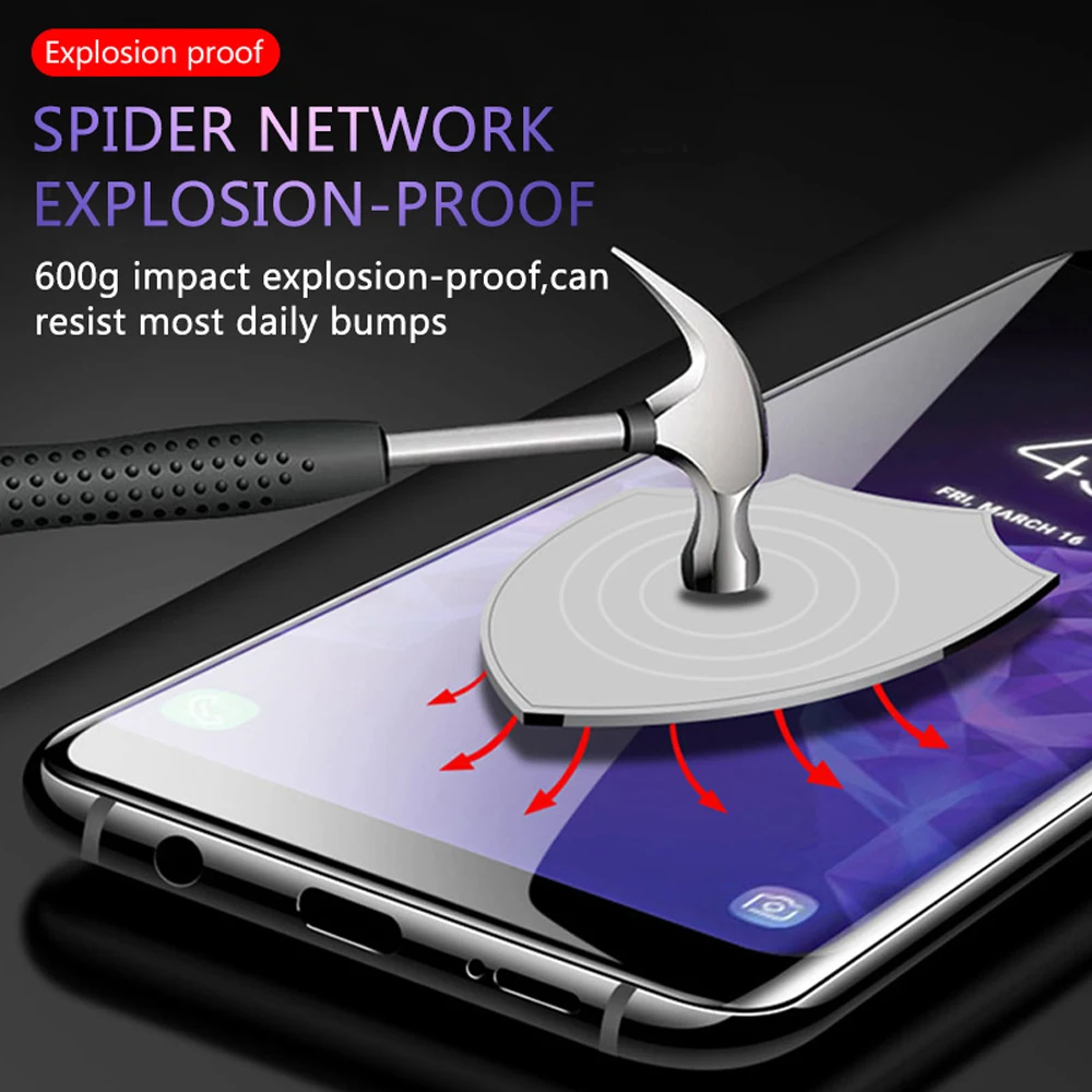 ZLNHIV полное покрытие для samsung Galaxy S8 S9 S10e S10 plus закаленное стекло S7 edge Защитная