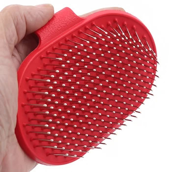 

Hot Sale Pet Dog Cat Bath Brush Comb Rubber Glove Hair Fur Grooming Massaging Massage Pin Pet Shower Dog Brush Pets Supplies