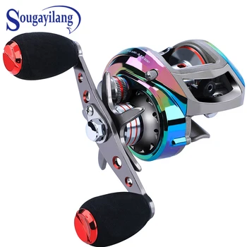 

Sougayilang Baitcasting Reels 6.3:1 Carp Fishing Gear Wheel Left/Right Hand Bass Bait Casting Fishing Reels Saltwater Reel
