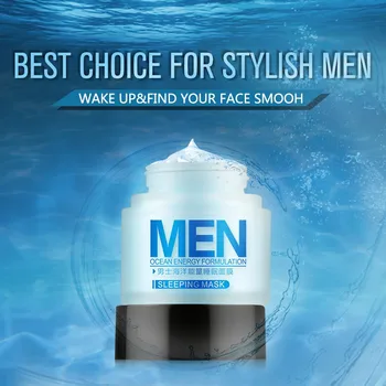 

LAIKOU Men Moisturizing Sleep Mask Oil-control Whitening Anti Wrinkel Acne Treatment Skin Care Anti Aging Products