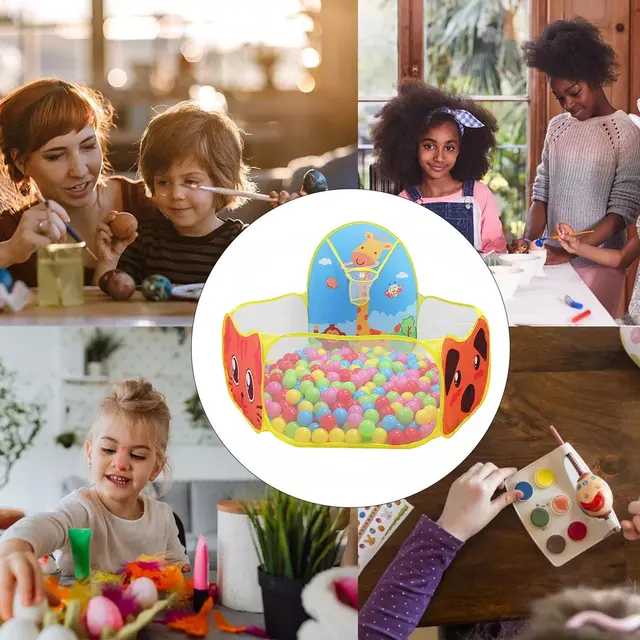 Portable Baby Playground Playpen for Children Play Tent Cartoon Ball Pit Pool Foldable Outdoor Indoor Sports Educational Toy Kid 5