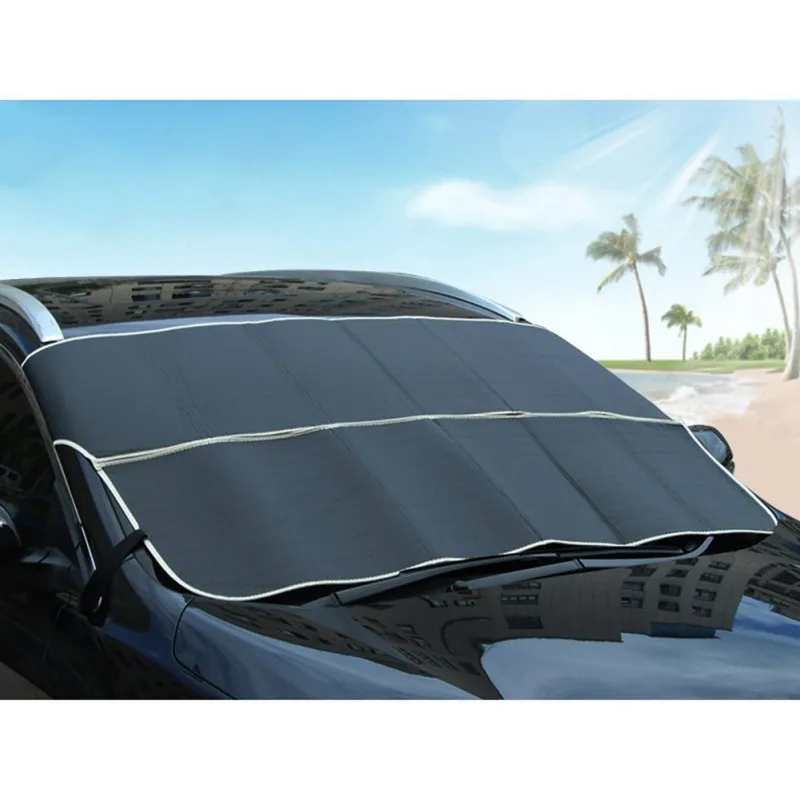 

ONEWELL Car Front Windscreen Snow Ice Shield Cover Autos Windshield Sunshade Anti-frost Anti-fog Universal Car Sun Protector
