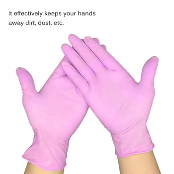 

VIP 450PCS Disposable Nitrile Gloves 9Box Protective Gloves Latex Free Powder Free Single Use For Home Cleaning Kitchen Cooking