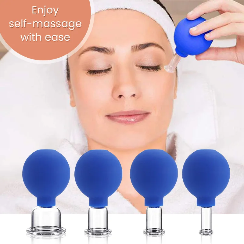 Kit De Ventouses En Silicone - 4 Tailles (XS à L) - Pour Massage, Détente, Cellulite - Matériau Souple Et Écologique