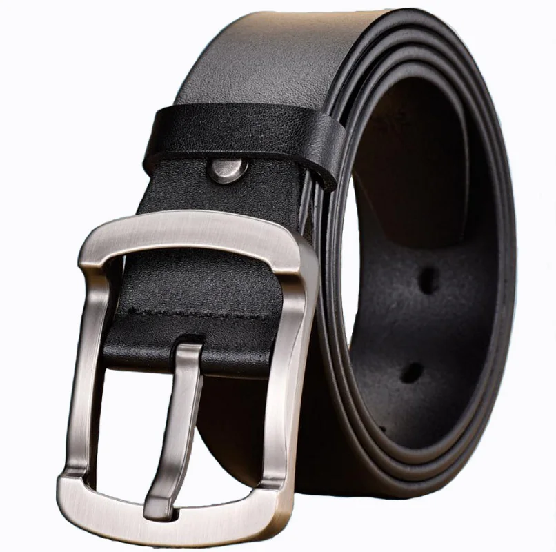 

Leather Men's Belt Business Men's Belt Jeans Luxury Classic Designer Strap Retro Pin Buckle Men's Belt Casual Men