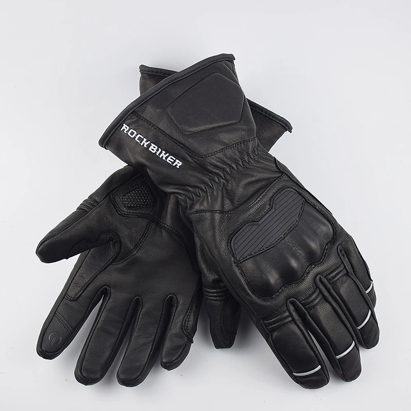 Рок Байкер GORE-TEX зимние теплые водонепроницаемые перчатки мотоциклетные велосипедные кожаные ветронепроницаемые перчатки гуанты для езды Luvas MOTO Gants