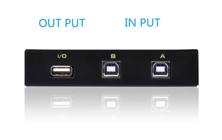 Usb-принтер, разделяющее устройство, usb-коммутатор, 2 в 1, 2 порта, Разветвитель USB, один для двух или двух компьютеров, разделяющих принтер