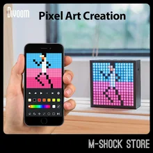 Divoom Timebox EVO Pixel Art Bluetooth Speaker Game Desk Light Decoration DIY LED Display Screen Board Friend Birthday Gift