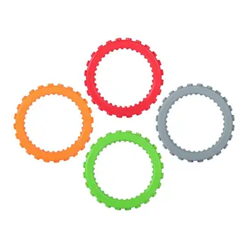 

Silicone Teething Ring Baby Sensory Teething Bracelet Silicone Kids Chewing Biting Toy for Autism ADHD K1MA