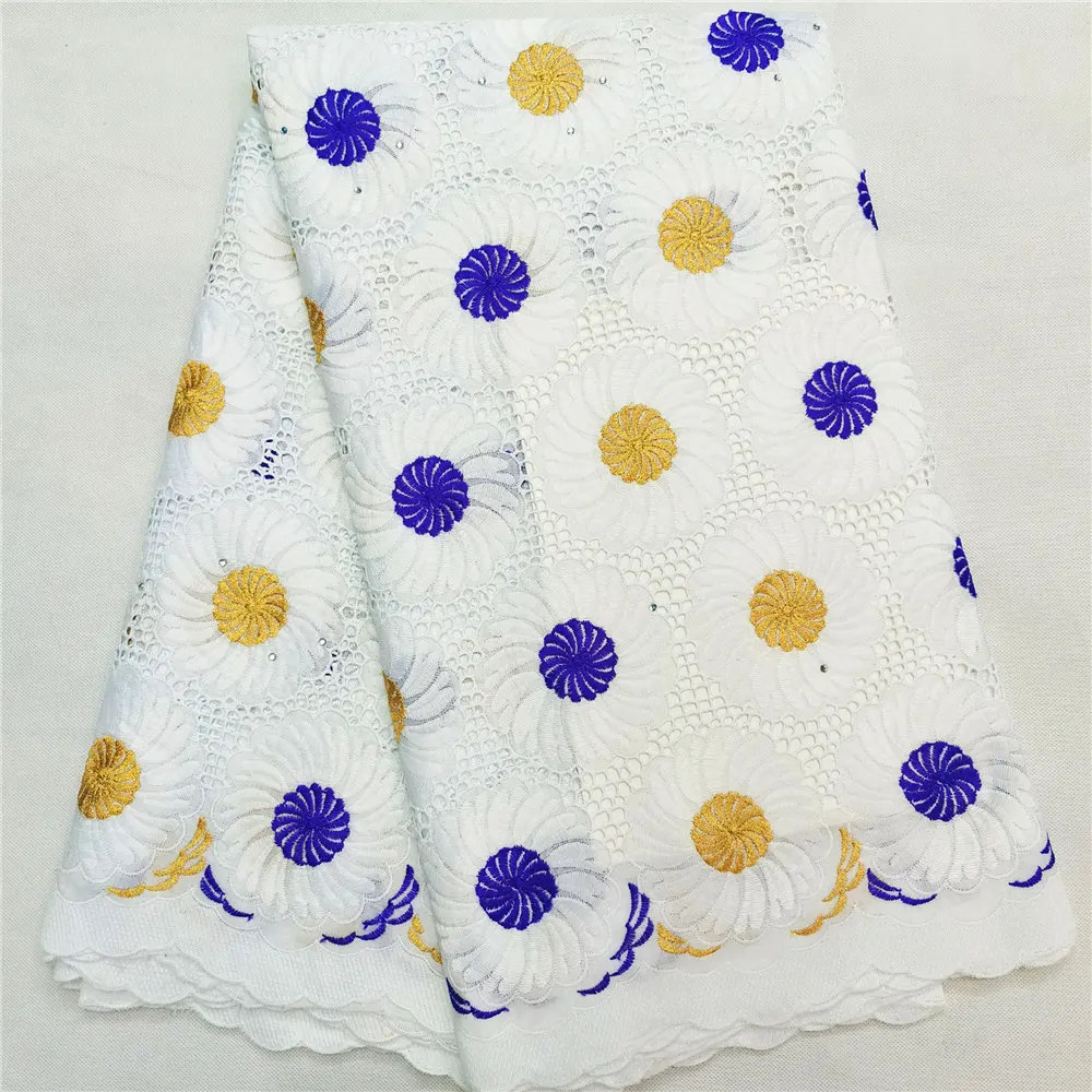 

Polish Cotton Material Swiss Voile lace In Swizterland Eyelet Circle Dry Lace Fabric High Quality Nigerian Lace Fabrics V628