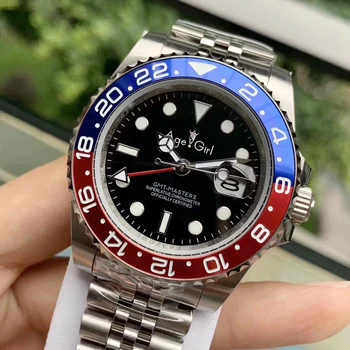 

Classic New Red GMT Blue Ceramic Bezel Men Mechanical Stainless Steel Automatic ETA2813 Jubilee Bracelet Master Batman Watch