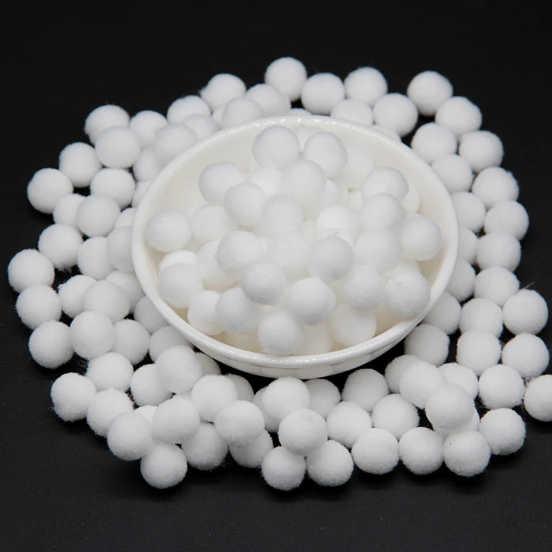 White Pompom 20g Pom Poms Craft Supplies for Kids Wedding Home Decorations