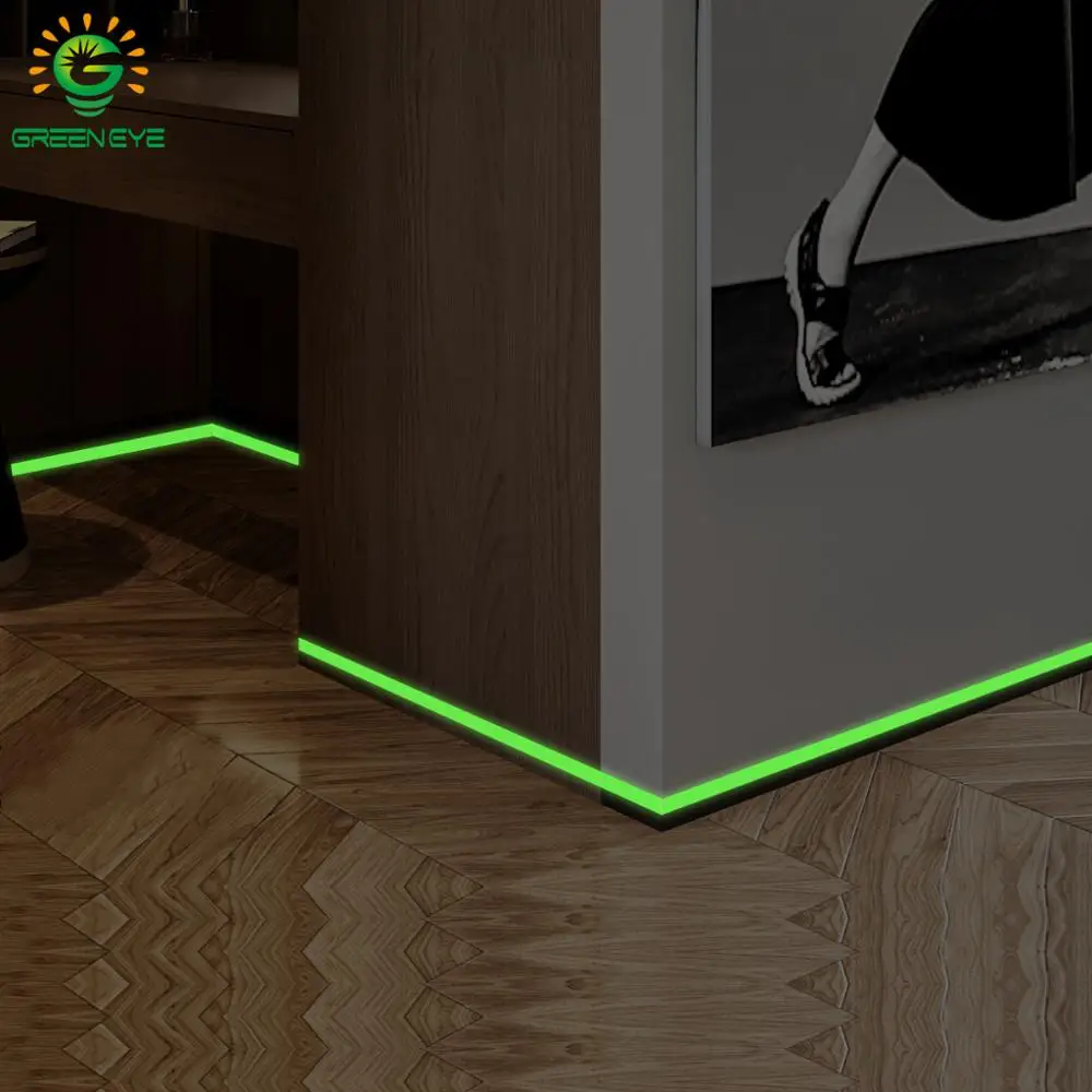 Светящийся плинтус, для стен Стикеры 5m 3M USB кабель 1 м гостиная, спальня eco friendly украшения дома в темное время суток DIY настенная бумага|Наклейки на стену|   | АлиЭкспресс
