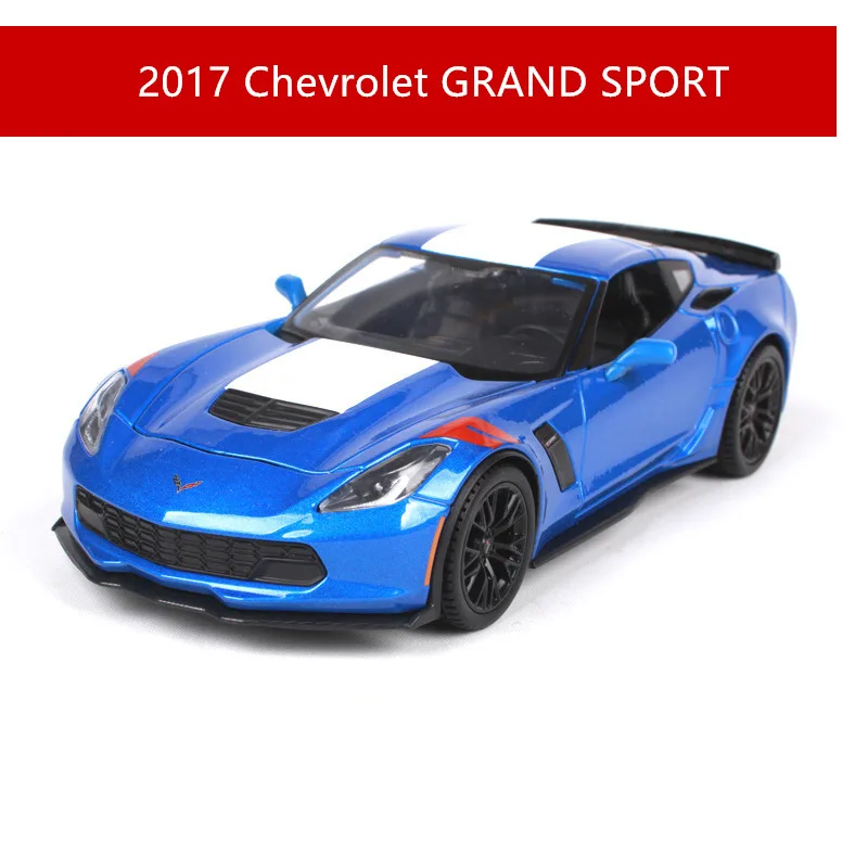 Maisto 1:24 Corvette Muscle Car Roadster имитация сплава модель автомобиля моделирование украшение автомобиля коллекция подарочная игрушка - Цвет: 2017