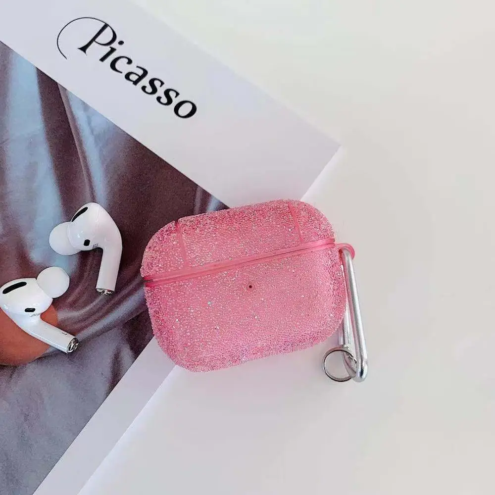 Жесткий Чехол для наушников с блестящими бриллиантами для Apple Airpods Pro, беспроводной Bluetooth Air pods 3, чехол для зарядки, аксессуары