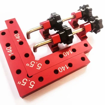 

Woodworking Corner Right Angle Clamp Picture Frame Carpenter Tool L Type DIY Aluminum Alloy Home 90 Degree Positioning Non Slip