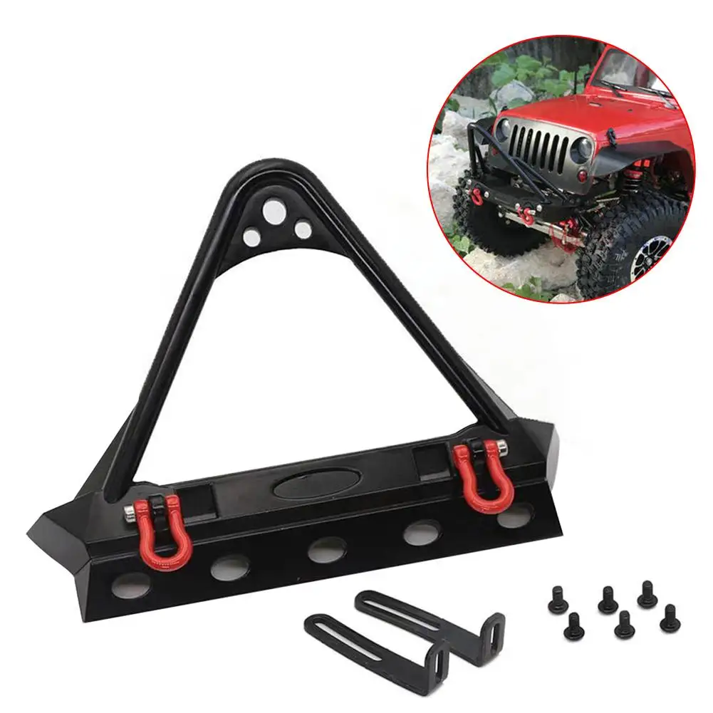 

1/10 RC Car Front Rear Bumper For TRX4 Axial SCX10 90046 90047 Simulation Metal Bumper Crawler RC Vehicle Accessories