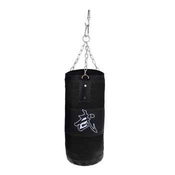 

Black Punching Bag Iron Hanging Chains Boxing Training Sandbag Muay Thai Kickboxing Fitness Training Practice