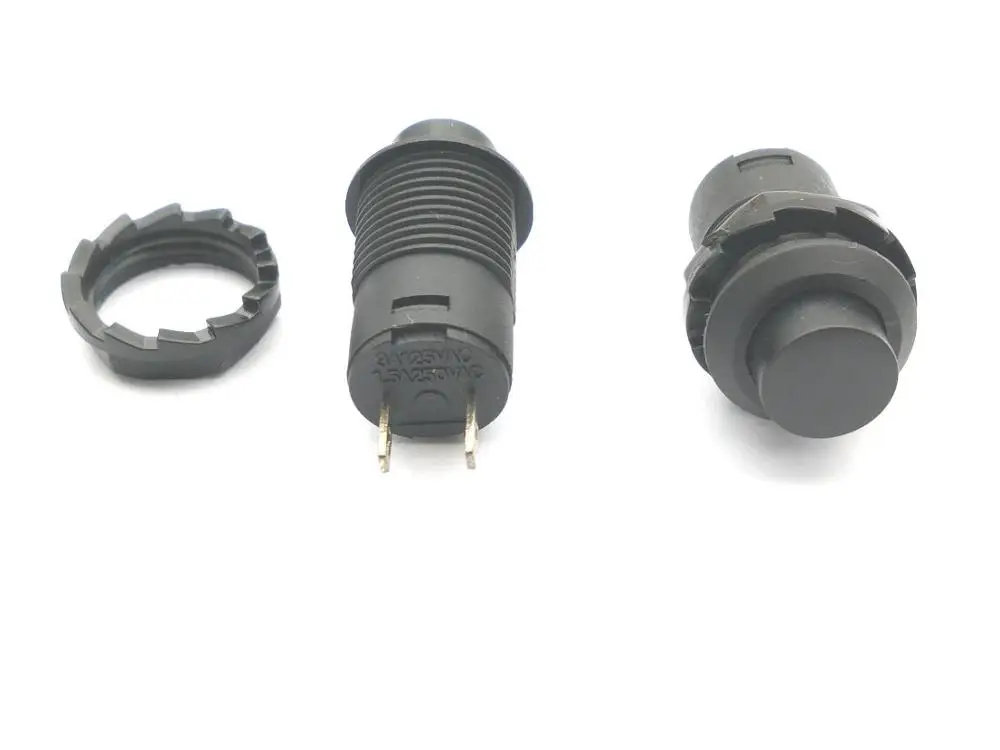 200pcs 12mm On/Off Latching Push Button Switch Locking Car Dashboard Dash