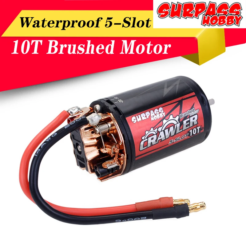 

550 10T 12T Brushed Motor Waterproof 5-Slot for Tamiya Redcat Kyosho TRAXXAS WLtoys 1/10 RC Crawler Car