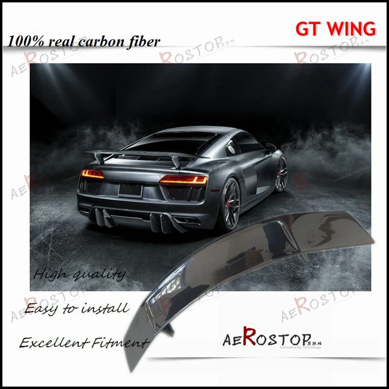 

AEROSTOP CARBON FIBER VORS STYLE REAR SPOILER TRUNK GT WING FOR 2015- R8