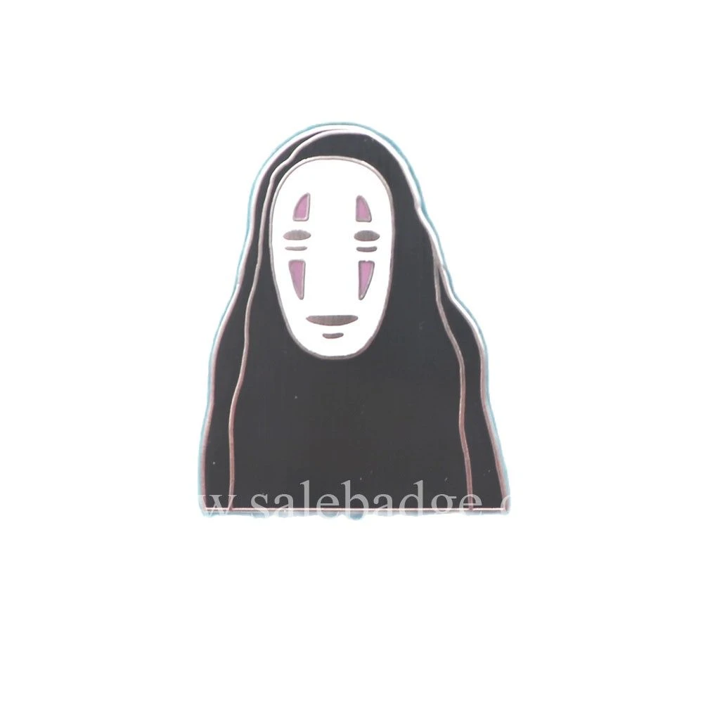 Film Spirited Away Custom Ghost Black And White Hard Enamel Black Nickel Lapel Pin Badge Badges Badge Custompins And Badges Aliexpress