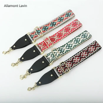 

Brand Straps for Bags Colorful Bag Strap Belt Replacement Flower Wide Straps for Crossbody Shoulder Bag Accessories Handbag Belt