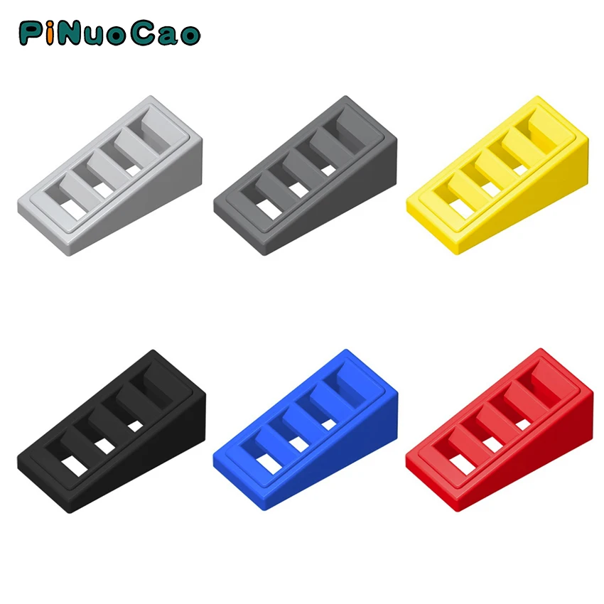 Строительные блоки PINUOCAO 61409 20 шт. технологические детали 2x1x2 наклонный кирпич с 4
