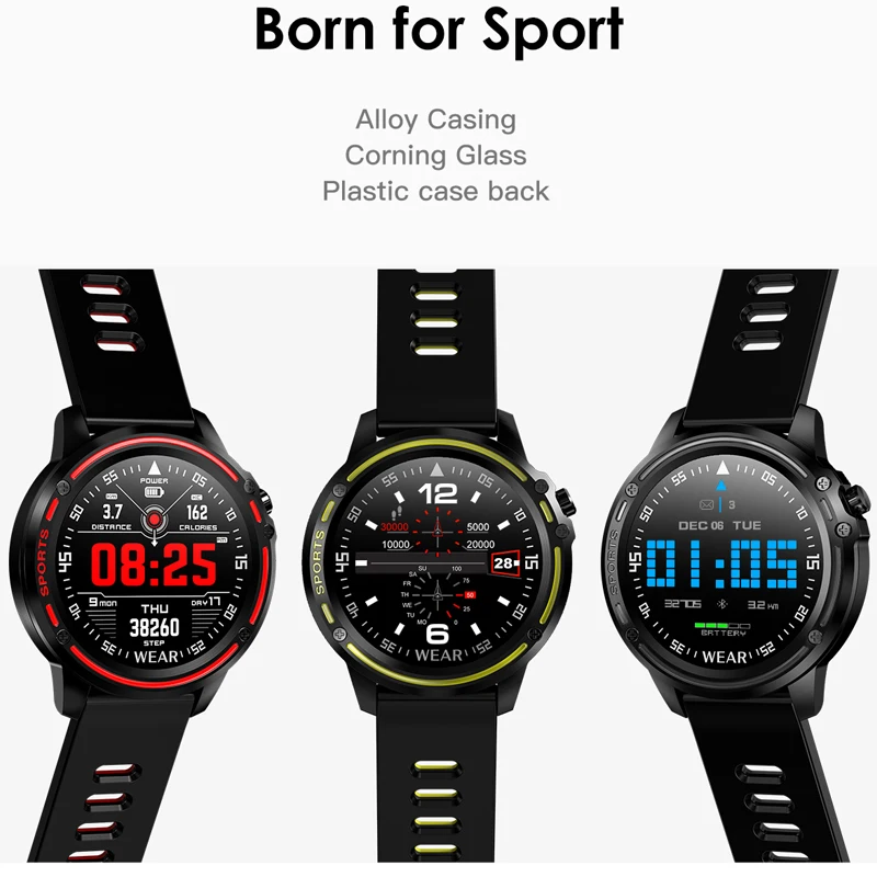  L8 Smart Watch Men IP68 Waterproof Reloj Hombre Mode SmartWatch with Blood Pressure Watches Sports  - 4000087675320