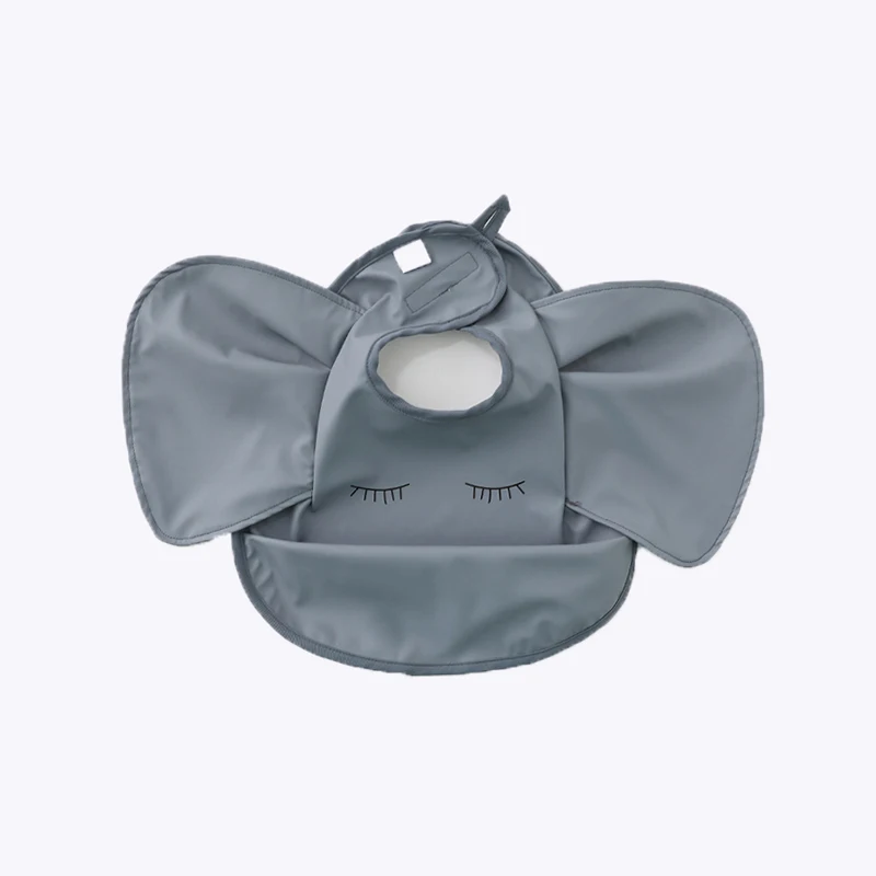 Baby Animal Shape Bibs Infant Toddler Burp Cloth Feeding Accessory Waterproof Washable Apron Tableware