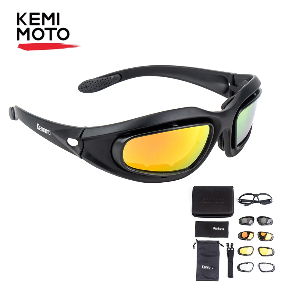 KEMiMOTO Motorcycle Glasses Polarized Sunglasses For Shooting Eye